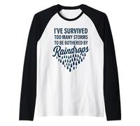 Survivor Storms Quote Motivational Inspirational Apparel Raglan Baseball Tee