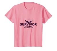 Survivor Strong: Empowering Phoenix Rising Emblem T-Shirt, Kids, Pink, 4 Years