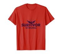 Survivor Strong: Empowering Phoenix Rising Emblem T-Shirt, Men, Red, XXL