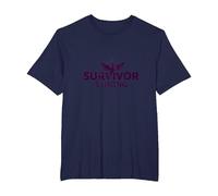Survivor Strong: Empowering Phoenix Rising Emblem T-Shirt, Men's Big and Tall, Navy, 4X Tall