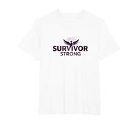 Survivor Strong: Empowering Phoenix Rising Emblem T-Shirt, Men's Big and Tall, White, 4X Tall