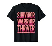 Survivor Warrior Thriver Breast Cancer Awareness T-Shirt