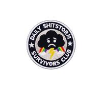 Survivors Club Embroidered Patches，Bright Colors, Iron On or Sew On Appliques for Clothes, Hats, Jeans & DIY Accessories