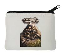 Survivors in Gritty Urban Ruins Neoprene Coin Purse Pouch 10x11cm White