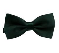 SURVODJA Men Bow Tie Adjustable Length Wedding Male Fashion Boys Satin Bowties, Dark Green, One size
