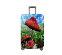 Surwin 3D Jungle Mushroom Trolley Case Protective Cover Elastic Anti-Scratch Luggage Sleeve Cover Premium Travel Suitcase Protector Dustproof Elasticized Washable (Pattern 5,M (22-24 inches))