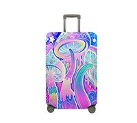 Surwin 3D Jungle Mushroom Trolley Case Protective Cover Elastic Anti-Scratch Luggage Sleeve Cover Premium Travel Suitcase Protector Dustproof Elasticized Washable (Pattern 4,S (18-20 inches))