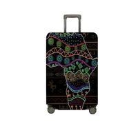 Surwin 3D Print Trolley Case Protective Cover Elastic Anti-Scratch Luggage Sleeve Cover Premium Travel Suitcase Protector Dustproof Elasticized Washable (Exotic Totem 1,L (26-28 inches))