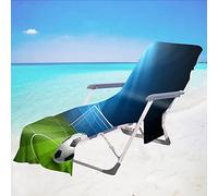 Surwin 3D Sun Lounger Beach Towel with Pockets, Football Print Beach Chair Cover Chaise Lounge Towel Cover Mate Sunbed Towels For Summer Holiday Garden Outdoor Pool (Arena,75x210cm)