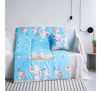 Surwin Cartoon Pillow Blanket 2 in 1, Travel Blanket and Pillow 2 in 1, Adult Kids Multifunctional Airplane Blanket Back Support Cushion for Rest Sofa Bed Office Chair (100x150cm,Cute Mouse)
