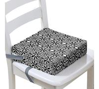Surwin Children's Booster Seat Booster Seat Dining Chair with Lock, Dismountable Adjustable Booster Seat for Dining Chair Portable Travel Booster Cushion Bohemia 3D (Black,40x40x10cm)