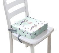 Surwin Children's Booster Seat Cartoon Booster Seat Dining Chair with Lock, Adjustable Toddler Booster Seat for Dining Chair Portable Travel Booster Cushion Lavender (Floral,40x40x10cm)