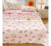 Surwin Coverless Duvet 2.5 Tog Floral Summer Cooling Quilt with Elegant Lace Edge Soft Cosy Microfiber Cool Quilted Bedspreads Single Double King Size Bed for All Seasons (Tulip,180x200cm)