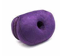Surwin Donut Cushion Comfort Hemorrhoids Pillow Memory Foam Office Chair Cushions Buttocks cushion, Pain Pressure Relief Cushions for Pregnancy, Coccyx, Post Natal (45 cm,Purple)