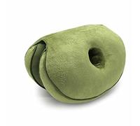 Surwin Donut Cushion Comfort Hemorrhoids Pillow Memory Foam Office Chair Cushions Buttocks cushion, Pain Pressure Relief Cushions for Pregnancy, Coccyx, Post Natal (45 cm,Green)