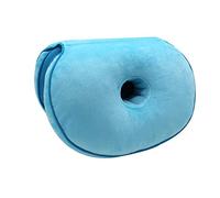 Surwin Donut Cushion Comfort Hemorrhoids Pillow Memory Foam Office Chair Cushions Buttocks cushion, Pain Pressure Relief Cushions for Pregnancy, Coccyx, Post Natal (45 cm,Lake blue)