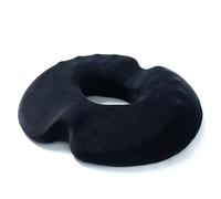 Surwin Donut Cushion Comfort Hemorrhoids Pillow Memory Foam Office Chair Cushions Pressure Sore Cushion Pain Pressure Relief Cushions for Pregnancy,Coccyx,Post Natal (1pcs,Ladies-Black)