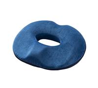 Surwin Donut Cushion Comfort Hemorrhoids Pillow Memory Foam Office Chair Cushions Pressure Sore Cushion, Pain Pressure Relief Cushions for Pregnancy, Coccyx, Post Natal (One size,Women's blue)