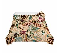 Surwin Embossed Quilted Bedspreads Single Double Super King Bed Size, Bedspread Quilt Vintage Paisley Style Lightweight Coverlet Microfiber Comforter Sofa Throws Blanket (Simplicity,220x240cm)