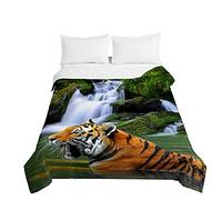 Surwin Embossed Quilted Bedspreads Single Double Super King Bed Size, Tiger Bedspread Quilt Sofa Throws Blanket Lightweight Coverlet Microfiber Comforter Bed Sheet (Fall,230 * 260cm)
