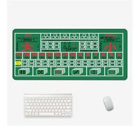 Surwin Gaming Mouse Pad, Large Computer Mouse Pad, Gaming Mouse Mat with Anti-Slip Base, Texas Hold'em Style Desk Mats Long Mousepad for Keyboard Laptop Home Office Table (Dice,800x400mm)