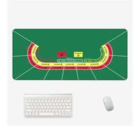 Surwin Gaming Mouse Pad, Large Computer Mouse Pad, Gaming Mouse Mat with Anti-Slip Base, Texas Hold'em Style Desk Mats Long Mousepad for Keyboard Laptop Home Office Table (Green 2,800x300mm)
