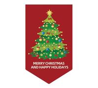 Surwin Japanese Noren Door Curtain Panel Eyelet Linen, Door Curtain Short Drop Sheer for Window Light-Filtering for Sushi Restaurant Kitchen Up to 59 cm - 260 cm & Above (Christmas Style 14,20*30cm)