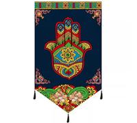 Surwin Japanese Noren Door Curtain Panel Eyelet Linen, Door Curtain Short Drop Sheer for Window Light-Filtering for Sushi Restaurant Kitchen Up to 59 cm - 260 cm & Above (Ethnic Style 9,40 * 60cm)