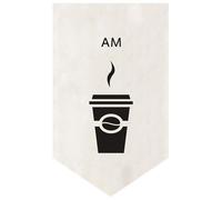 Surwin Japanese Noren Door Curtain Panel Eyelet Linen, Door Curtain Short Drop Sheer for Window Light-Filtering for Sushi Restaurant Kitchen Up to 59 cm - 260 cm & Above (White Coffee8,20 * 30cm)