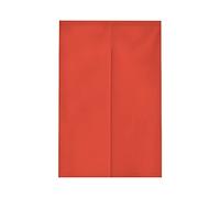 Surwin Japanese Noren Doorway Curtain Cotton Linen Artistic Style Solid Color Door Curtain Window Treatment Tapestry for Kitchen Bistro Partition Shading Home Decorative (65x90cm,Red)