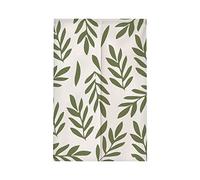 Surwin Japanese Noren Doorway Curtain Cotton Linen Green Nordic Door Curtain Window Treatment Tapestry for Decorative Bistro Kitchen Partition Shading Home (90x120cm,Elegant)