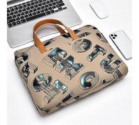 Surwin Laptop Bag, 13.3/14.1/15.6 Inch Laptop Sleeve Case with Soft plush Lining Zippered Laptop Bags for Women Men, Laptop Handbags for Business, Office, School (15.6 inch,Brown)