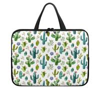 Surwin Laptop Sleeve Case with Handle, 3D Cactus Pattern Laptop Sleeve Bag Waterproof Computer Covers for Laptops, Laptop Cover Bag with Zipper Notebook Laptop Case (12 inch,Cactus)