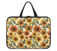 Surwin Laptop Sleeve Case with Handle, 3D Sunflower Pattern Laptop Sleeve Bag Waterproof Computer Covers for Laptops, Laptop Cover Bag with Zipper Notebook Laptop Case (15 inch,Sunflower)
