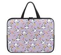 Surwin Laptop Sleeve Case with Handle,Strawberry Pattern Computer Covers for Laptops Waterproof Laptop Cover Bag with Zipper Laptop Briefcase Bag Durable Laptop Sleeve (13 inch,Purple Stars)