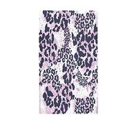 Surwin Large Beach Towel Microfibre Leopard Pattern Bath Towel Quick Dry Lightweight Summer Towels for Travel, Swim, Camping, Fitness, Sports, Yoga (Light purple,80x180cm)