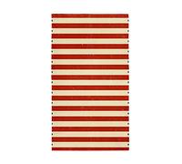 Surwin Large Beach Towel Microfibre Stripe Bath Towel Quick Dry Lightweight Summer Towels for Travel, Swim, Camping, Fitness, Sports, Yoga (Red,70x150cm)