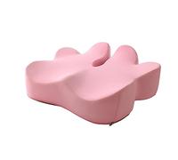 Surwin Memory Foam Office Chair Cushions, Hemorrhoids Pillow Donut Cushion Pressure Sore Cushion Pain Pressure Relief Cushions for Hemorrhoids, Pregnancy, Post Natal (44x41x10cm,Pink)