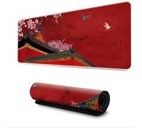 Surwin Mouse Pad Large, Gaming Mouse Pad Chinese Style Mouse Pads Thickness 3mm Gaming Mouse Mat with Non Slip Rubber Base Desk Mat Long Gaming Mat for Office Work (400x800mm,Chinese Style)