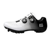 Surwin MTB Cycle Shoes SPD, Gradient Color Mountain Bike Cycling Shoes SPD for Men Women Unisex UK 3.5-11.5 Breathable Cycling Sneakers with Bolt and Cleats Bike Sneakers (White,11)