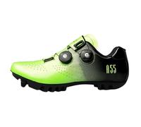 Surwin MTB Cycle Shoes SPD, Gradient Color Mountain Bike Cycling Shoes SPD for Men Women Unisex UK 3.5-11.5 Breathable Cycling Sneakers with Bolt and Cleats Bike Sneakers (Fluorescent Green,9.5)