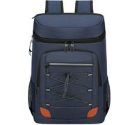 Surwin Picnic Insulated Cooler Backpack, Waterproof Leakproof Picnic Cooler Bag Rucksack Lunch Cool Bag Backpack with Bottle Opener 28L Thermal Insulated Rucksack (Blue A,46x32x19cm)
