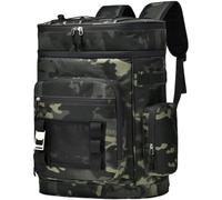 Surwin Picnic Insulated Cooler Backpack, Waterproof Leakproof Picnic Cooler Bag Rucksack Lunch Cool Bag Backpack with Bottle Opener 28L Thermal Insulated Rucksack (Camouflage Style,46x32x19cm)