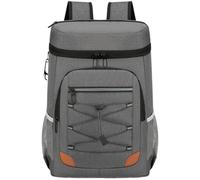 Surwin Picnic Insulated Cooler Backpack, Waterproof Leakproof Picnic Cooler Bag Rucksack Lunch Cool Bag Backpack with Bottle Opener 28L Thermal Insulated Rucksack (Dark Gray A,46x32x19cm)