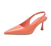 Surwin Pointed Toe Slingback Heels, Ladies Summer Kitten Heels Pumps Shoes 7cm UK 3.5-6 Comfortable Fashion Elegant Closed Pointed Toe Heeled for Party Dress Wedding Evening (Watermelon Red,4.5)