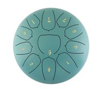 Surwin Rain Drum for Garden,6-Inch 11-Tone Chakra Drum for Rain with Pocket and Mallets, Mini Steel Tongue Drum Musical Instruments Rain Drum Outside for Meditation Sound Healing (Lake Blue)