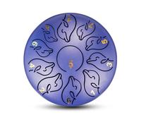 Surwin Rain Drum for Garden, Chakra Drum for Rain with Pocket and Mallets, 6in Steel Tongue Drum Musical Instruments Rain Drum Outside for Meditation Yoga Sound Healing (Dolphin Blue)