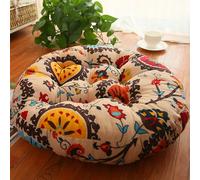 Surwin Round Floor Cushion 45cm / 55cm, Thicken Chair Cushions Tatami Seat Cushions, Yoga Meditation Cushions Floor Pillow for Living Room Balcony Office Outdoor Garden (45cm,Boho D)