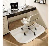 Surwin Short Pile Floor Mat for Office Chair, Hardwood Floor Mat Anti-Scratch Thick Office Chair Matt Rug Non-Slip Under Desk Carpet Protector Multi-Purpose Under Desk Rug (Wave,60x90cm)
