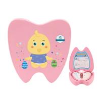 Surwin Tooth Fairy Box, Chinese Zodiac Tooth Box Wooden Baby, First Milk Teeth Keepsake Boxes, Child Teeth Keepsake Box, for Gifts Baby Shower Birthday Gift (Rooster)